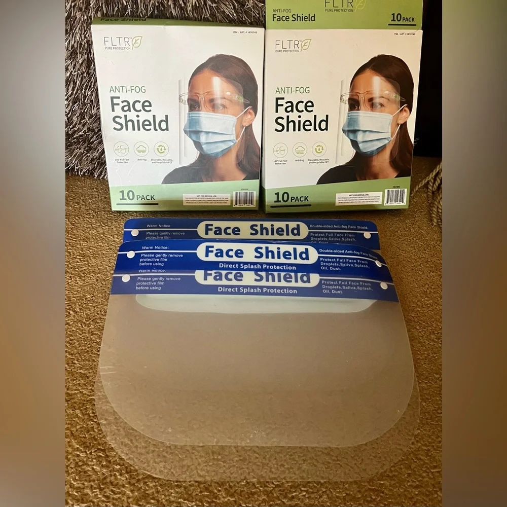 BRAND NEW ANTI-FOG FACE SHIELDS & FACE MASKS (FRAMES & OVER THE HEAD) (21)